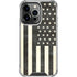 Black & White USA Flag iPhone 15 Pro Clear Case